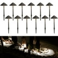 thumbnail image 1 of 12 Pack 3W LED Outdoor Landscape Light, 12-24V Low Voltage, Waterproof Aluminum Housing, for Outdoor Pathways & Gardens, 4000K Cool White, 1 of 4