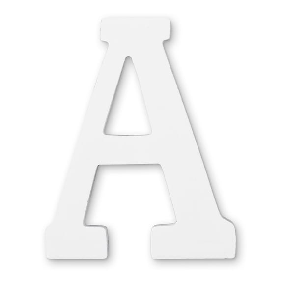 12 Pack: 4.75" White Wood Letter by Make Market