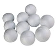 thumbnail image 1 of 12 Pack - 4 Inch Foam Balls White Polystyrene Science Craft Decor Non Styrofoam, 1 of 3