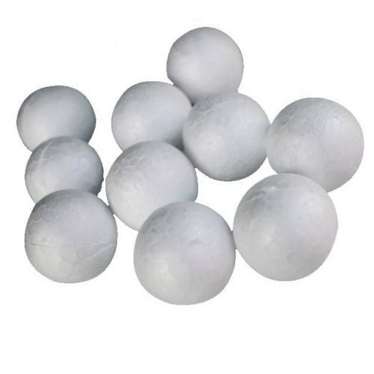 4 ct Foam Balls 4 Round White Polystyrene Styrene Forms Sphere Art Craft  C096