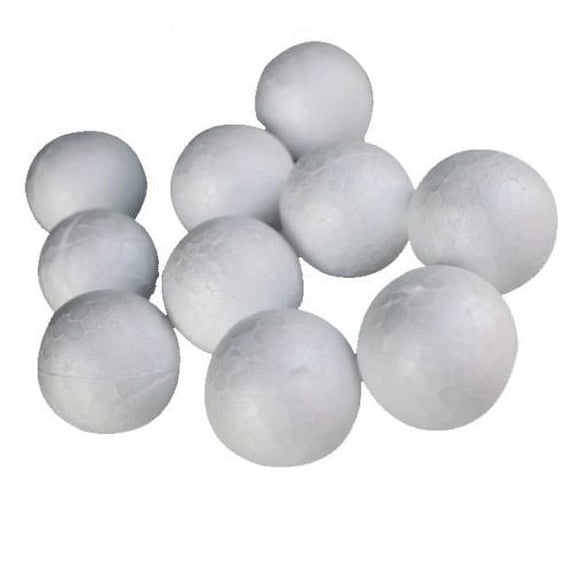 12 Pack - 4 Inch Foam Balls White Polystyrene Science Craft Decor Non Styrofoam