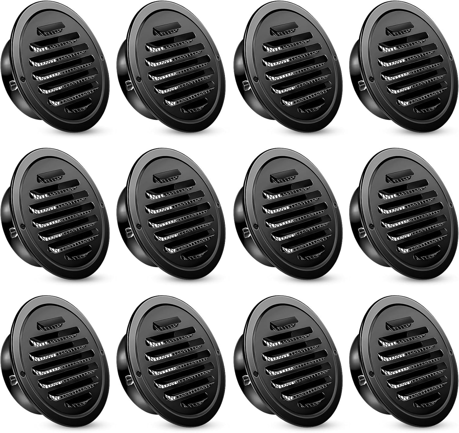 12 Pack 4 Inch Stainless Steel Air Outlet Vents Cover Bulk Round
