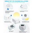 thumbnail image 1 of 12 Pack 4 Inch Ultra-Thin LED Recessed Ceiling Light with Junction Box, 3000K/4000K/5000K Selectable, 9W 75W Eqv, Dimmable, 750LM High Brightness - ETL and Energy Star Certified, 1 of 5