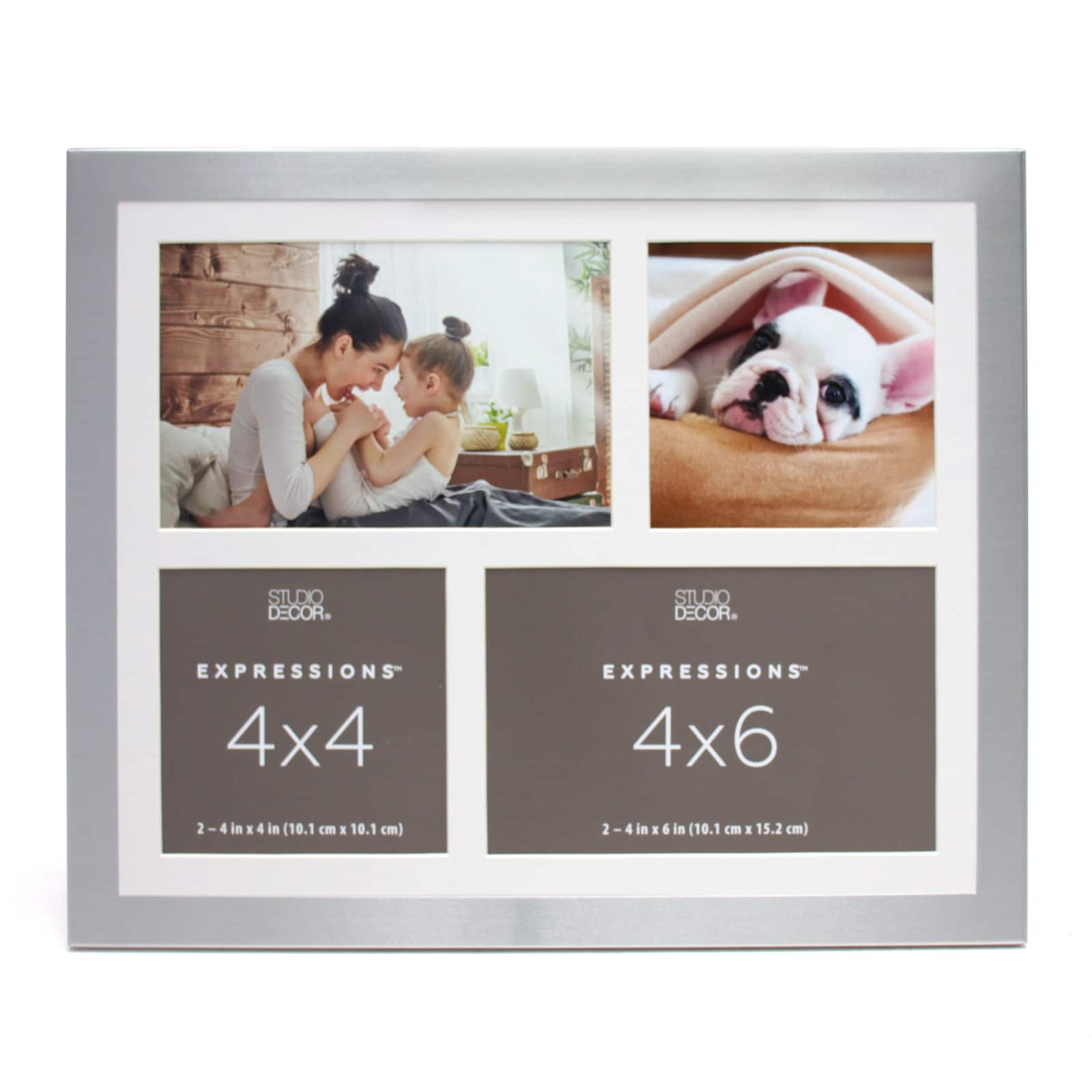 12 Pack 4 Opening Silver Collage Frame, Expressions™ by Studio Décor
