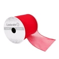 thumbnail image 1 of 12 Pack: 4" x 10yd. Sheer Wired Ribbon by Celebrate It Specialty, 1 of 1