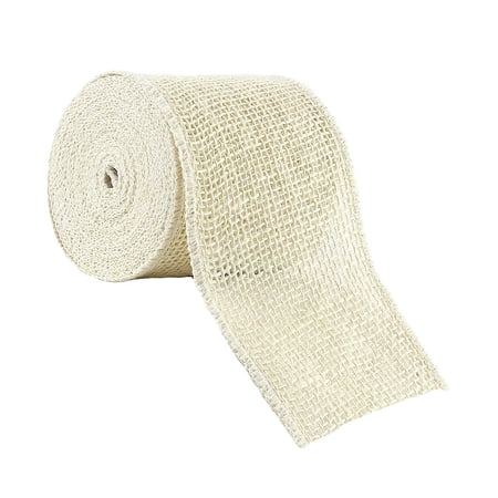 12 Pack: 4" x 21ft. Burlap Wired Ribbon by Celebrate It Occasions
