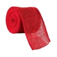 thumbnail image 1 of 12 Pack: 4" x 21ft. Burlap Wired Ribbon by Celebrate It Occasions, 1 of 2