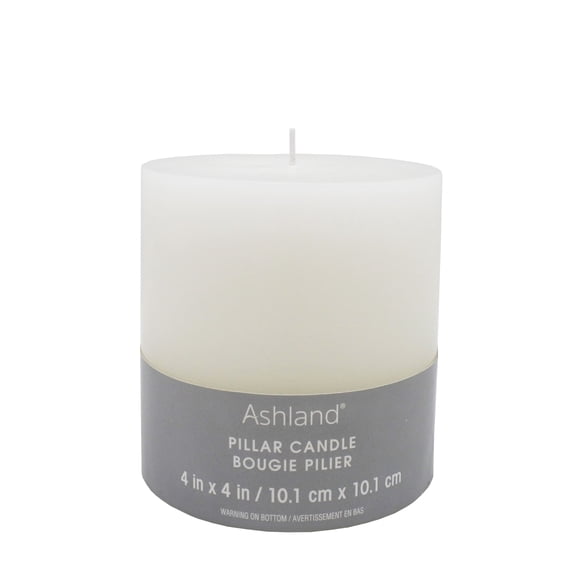 12 Pack: 4" x 4" White Pillar Candle by Ashland