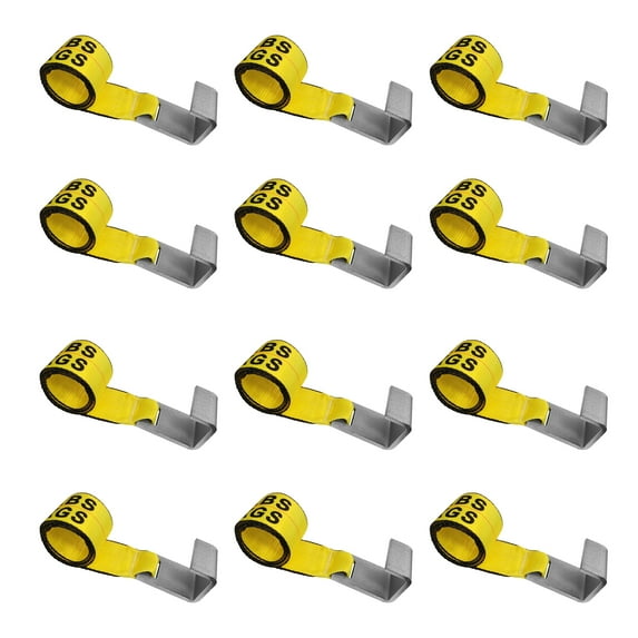 12 Pack 4" x 5' Roll Off Container Winch Strap for Cargo Securement Construction