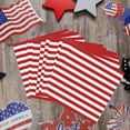 thumbnail image 1 of 12 Pack 4Th Of July Paper Napkins Patriotics Americans Flag Disposable Napkins 6.5X6.5In Star And Stripe Independence Day Home Kitchen Party Supplies American Flag Outdoor, 1 of 6