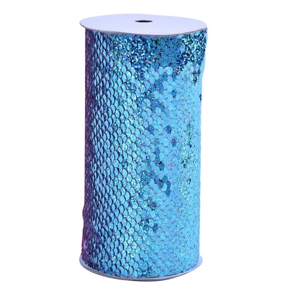 12 Pack: 5.375" x 1yd. Mermaid Reversible Sequin Ribbon by Celebrate It