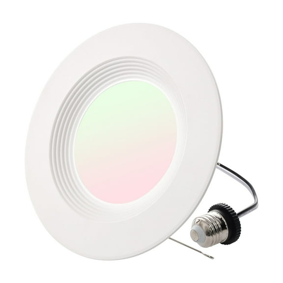 12 Pack LED Recessed Lighting 5 Inch 6 Inch Retrofit Can Lights 1050 LM 13W 120V Selectable 5CCT 2700K 3000K 3500K 4000K 5000K 10 to 100 Percent Dimmable E26 Base TP24 Connector