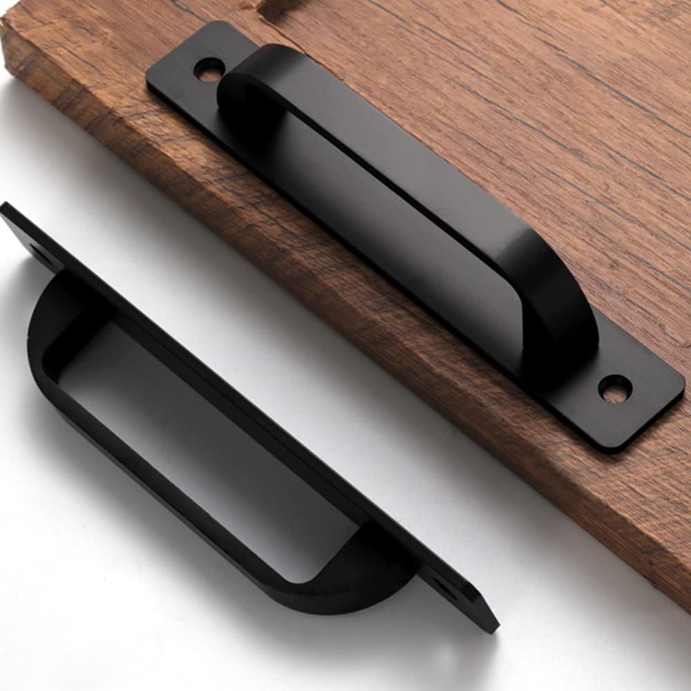 YLariqueza 20 Pack Matte Black Cabinet Handles - 5 Inch Center, Aluminum Pulls For Drawers & Sliding Doors