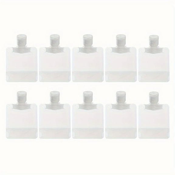 Reusable Travel Pouches – 12-Piece Portable Squeeze Bottles Set for Lotion, Shampoo, Conditioner, Makeup & Toiletries, Leakproof & TSA-Approved