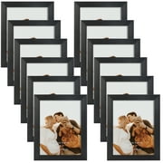 12 Pack 5x7 Picture Frame, Black Photo Frame Set for Wall or Tabletop