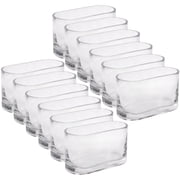 6.9  Oval Clear Glass Vase by Ashland - Decorative Vase for Weddings - Parties - and Home Decor - Bulk 12 Pack