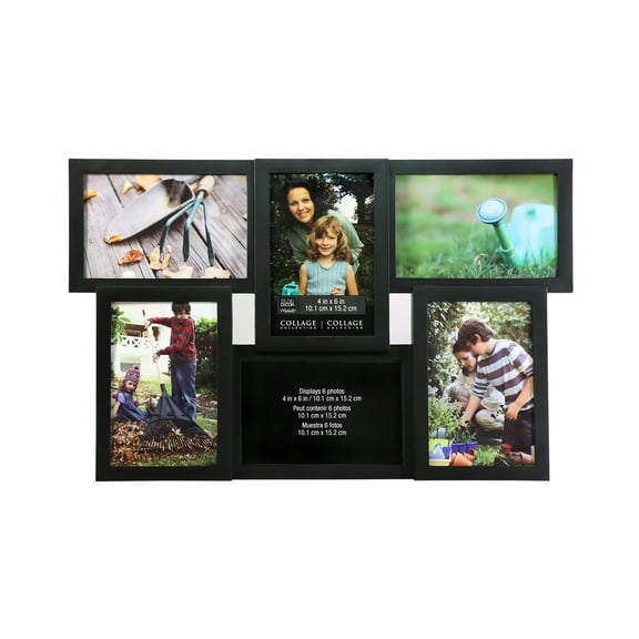 Studio Decor 6-Opening Collage Frame, 4" x 6", 12 Pack