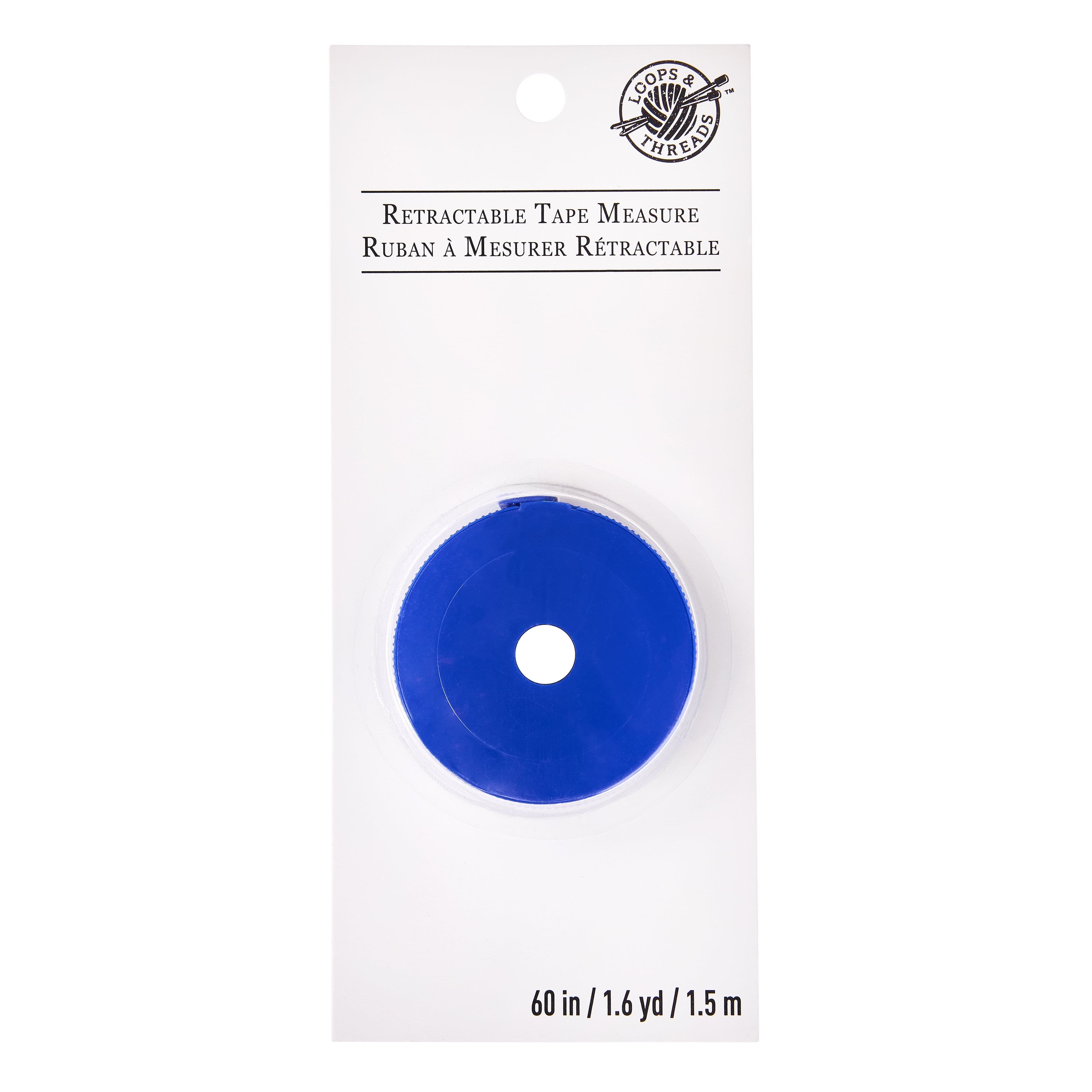12 Pack: 60" Retractable Tape Measure by Loops & Threads