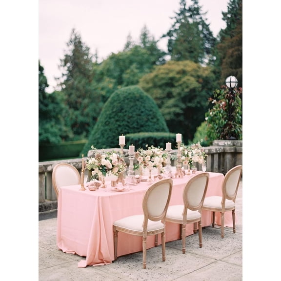 12 Pack 60 x 102 Inch Rectangle Tablecloth Pink Polyester Tablecloth for 6 Feet Rectangle Tables,Washable Fabric Table Cloth for Wedding Dining Table Buffet Parties Camping