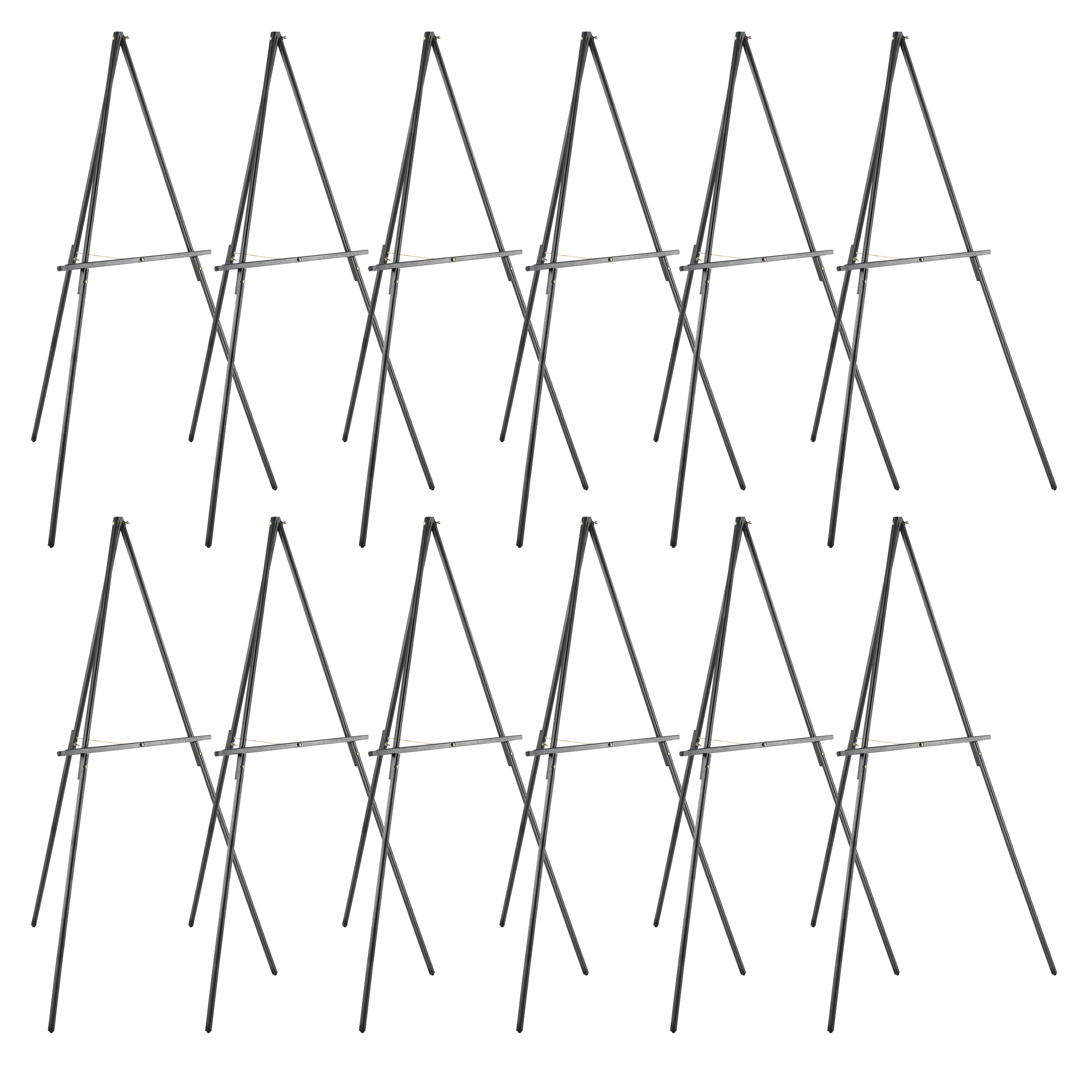 12 Pack: 63" Black Display Floor Easel by Artist's Loft
