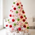 thumbnail image 1 of 12-Pack 6cm Soft Fluffy Christmas Ball Ornaments with Hanging Rope for Tree Wreath Party Decor, 1 of 9
