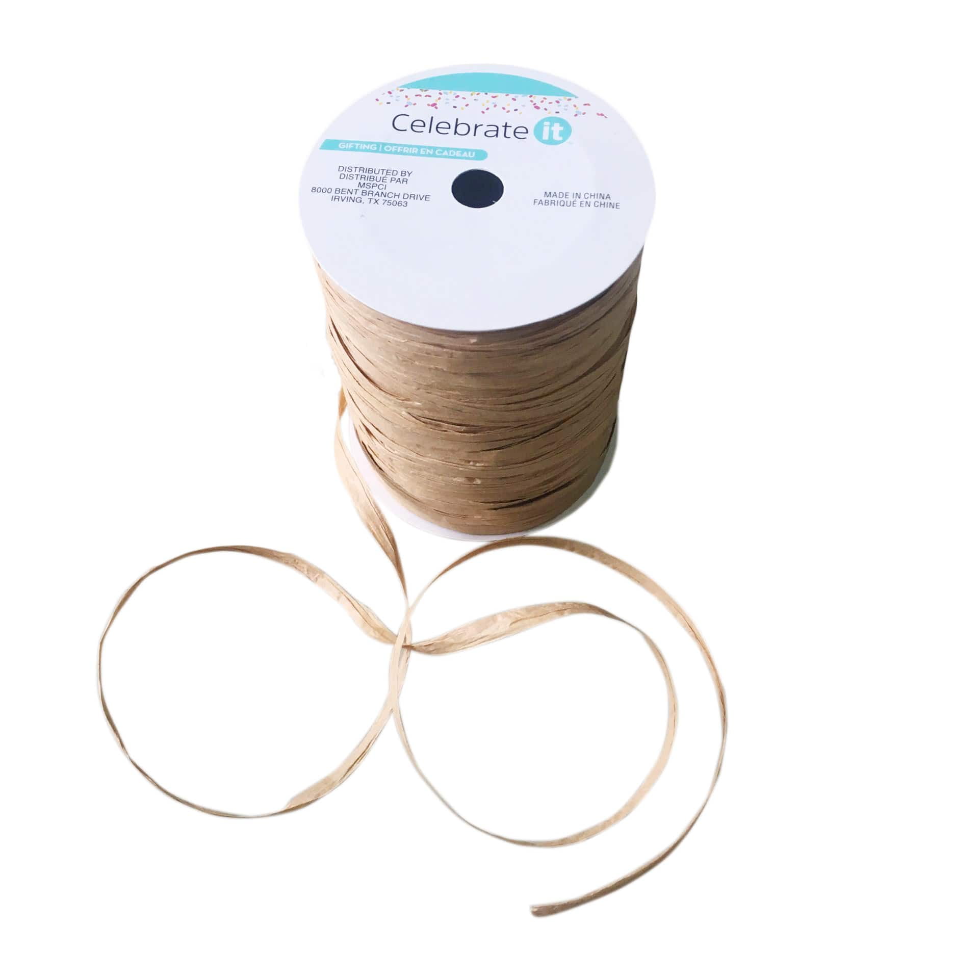 Faux on sale raffia ribbon
