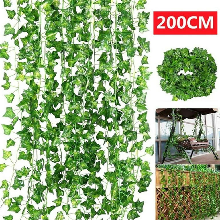 12 Pack 78 Inch Faux Ivy Wreath, Ivy Wreath Faux Vines, UV Protection,  Leafy Fake Plants, Hanging Vines, Suitable for Home Kitchen, Wedding Party