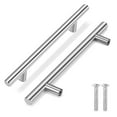 thumbnail image 1 of 12 Pack 8.9 Inch / 224mm Hole Center Cabinet Handles, Btowin VCF Stainless Steel Drawer Pulls Brushed Nickel Kitchen Cupboard Handles Metal Drawer Handles for Wardrobe Bathroom Kitchen Door, 1 of 5