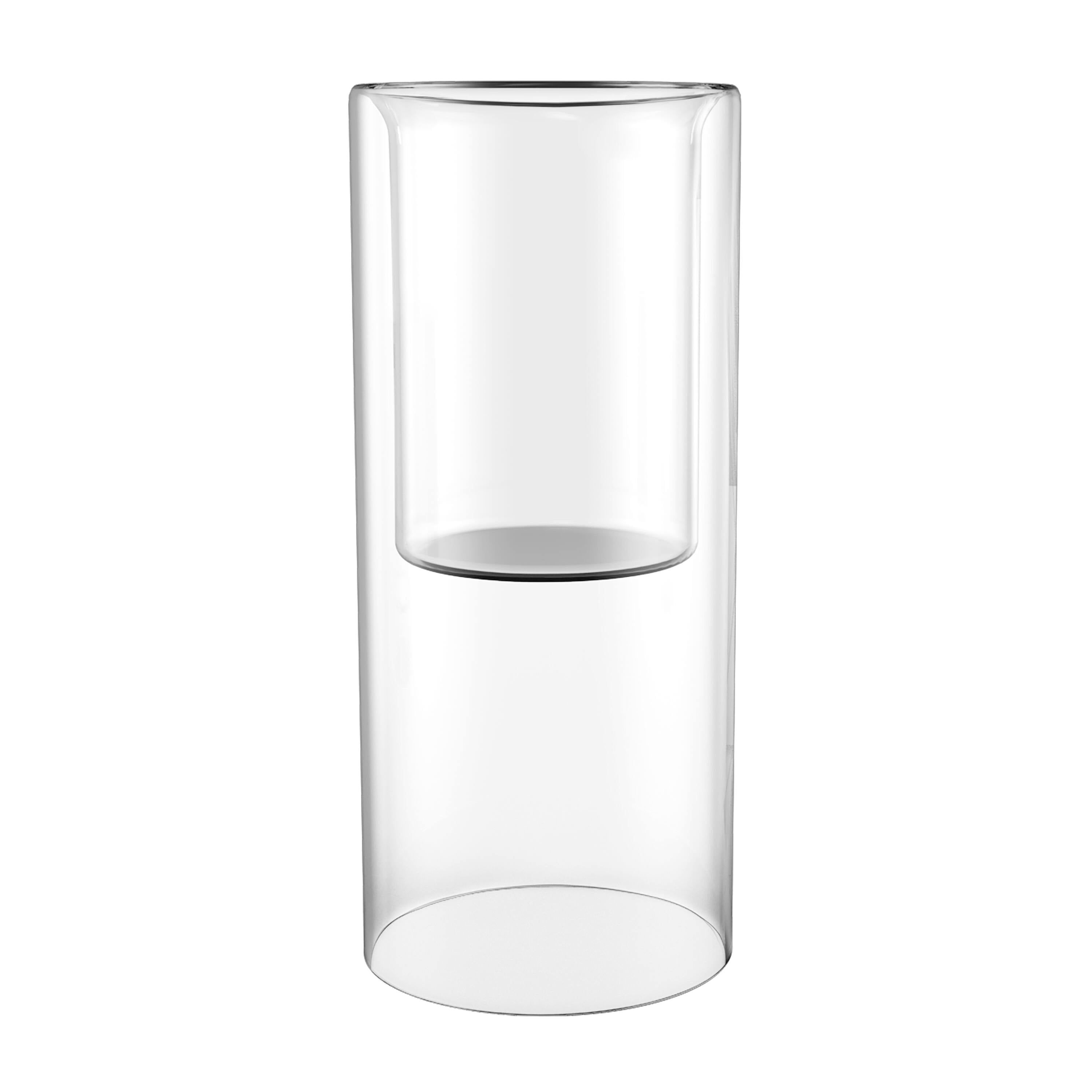 12 Pack 8" Clear Glass Cylinder Candle Holder by Ashland®