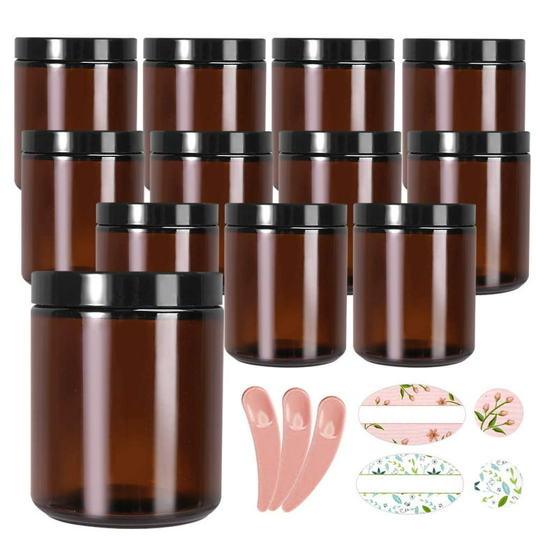 https://i5.walmartimages.com/seo/12-Pack-8-oz-Amber-Glass-Jars-with-Black-Lids-Glass-Candle-Jars-Round-Jars-for-Cosmetics-and-Face-cream-Lotion_f6e19cf7-1247-470d-a428-e3d05a085ae1.c5cd3732dbfe919f5a901f36e983e95e.jpeg?odnHeight=768&odnWidth=768&odnBg=FFFFFF