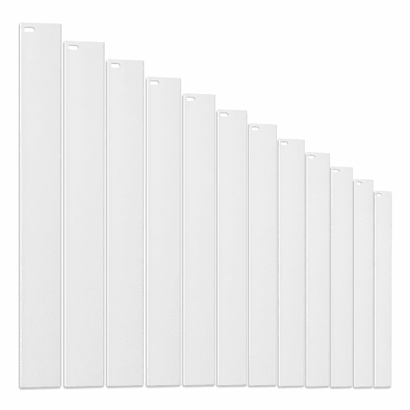 12 Pack 82.68 Inch White Vertical Blind Replacement Slats