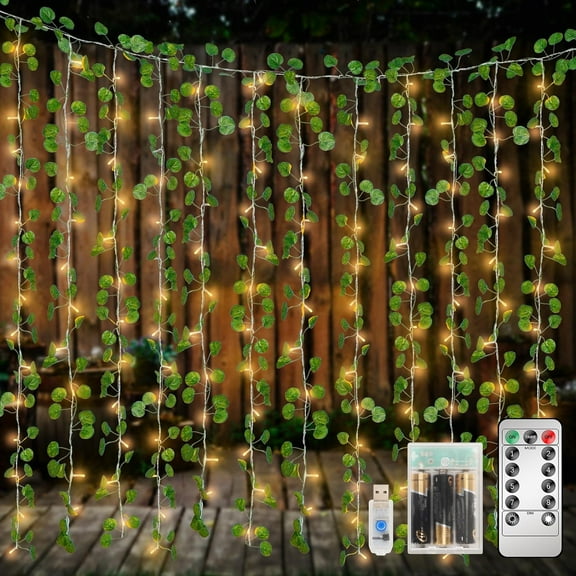 12 Pack 84 Feet Artificial Fake Hanging Vines Plant Faux Silk Green Leaf Garlands Home Office Garden Outdoor Wall Greenery Cover Jungle Party Decoration