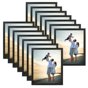 12 Pack 8x10 Magnetic Picture Frames , Black 8 by 10 Photo Frame for Wall Mount