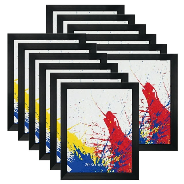 12 Pack 8x10 Picture Frames,Black 8 by 10 Photo Frame for Wall and