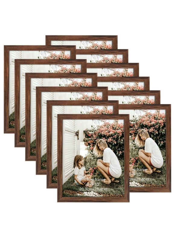 12 Pack 8x10 Picture Frames,Rustic 8 by 10 Photo Frame for Wall and Tabletop