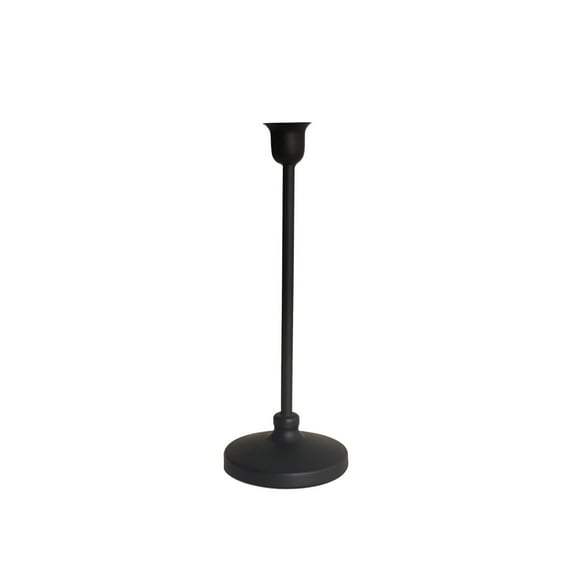 12 Pack: 9.4" Black Metal Candle Holder by Ashland