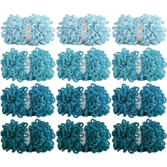 12 Pack (9.8 yds,3.5 oz Each Skein) Bulky Mixed Color Loop Yarn for Finger Knitting Soft,Off The Hook Loop Yarn,No-Needle Craft Chenille Yarn for Crocheting,Purple Gradient Hand-Knitting Yarn