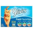 (12 Pack) 9Lives Wet Cat Food Real Chicken & Tuna Meaty Pate Super