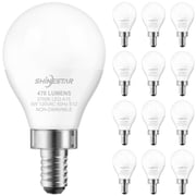 12 Pack A15 Ceiling Fan Light Bulbs 40W 2700K Daylight LED E12 Candelabra Small Base Light Bulbs, Non-Dimmable