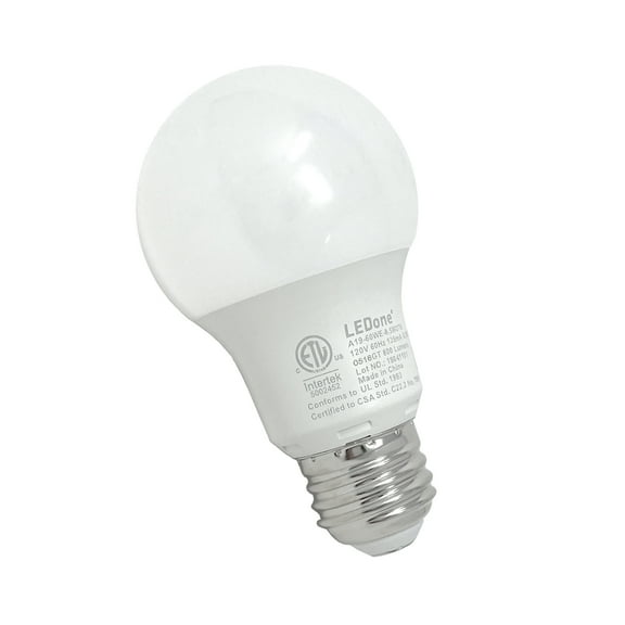 12 Pack A19 E26 Base LED Bulb, 8.5W Replaces 60W, Warm Whith light, Non-Dimmable, ETL Listed