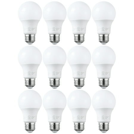 12 Pack A19 LED Light Bulbs 60W Equivalent, Aluminum Housing, Dimmable, 3000K Warm White, E26 Standard Base, UL Listed, Flicker Free price history and forecast - TorchStar D-26847