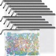 A4 Mesh File 12 Pack A4 Black Mesh Zipper Bags, Document File Storage Organizer ...