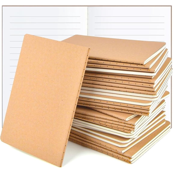 12 Pack A6 Paper Small Notebooks Bulk, 4x6 Pocket Notebook with 60 Lined Pages, Mini Travel Journal, Sketchbook, Note, Memo Pads for Gifts, Students, Classroom, Business, Office Supplies