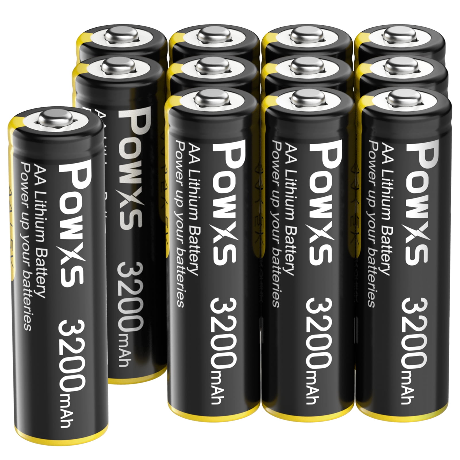 12Pack AA Lithium Batteries, POWXS 1.5V Lithium Iron AA Batteries