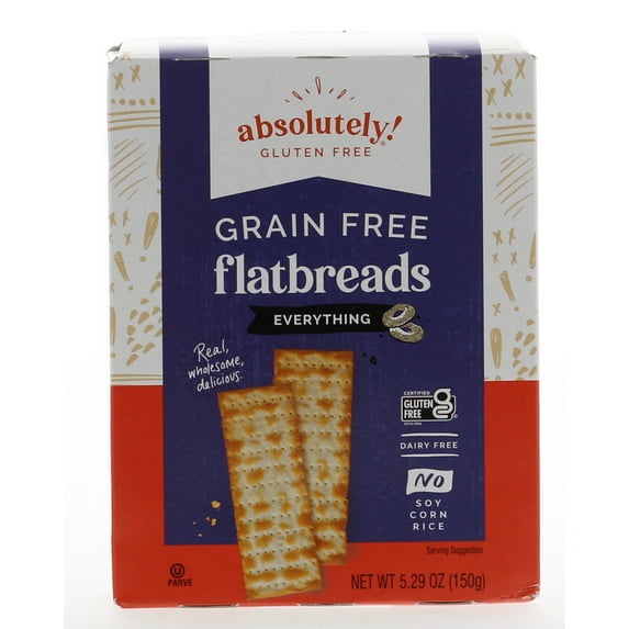 (12 Pack)Absolutely Gluten Free Flatbread Everything, 5.29 Oz