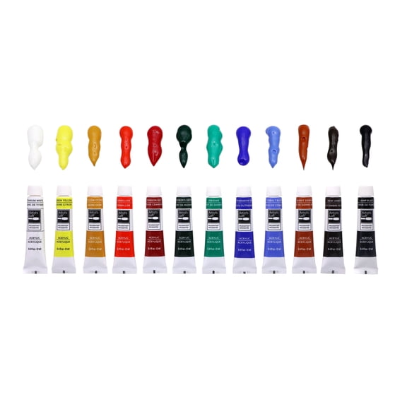 12 Assorted Acrylic Paint Tube Set by Artist's Loft - Non-Toxic Paint for Drawing - Painting - Art & Crafts Supplies - Bulk 12 Pack