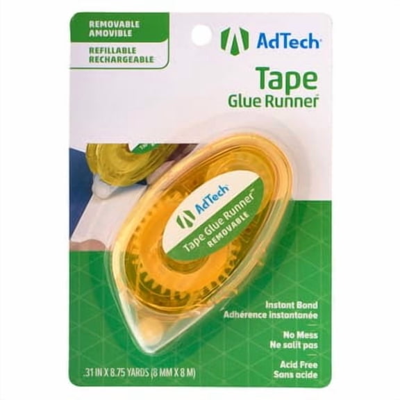 AdTech Tape Glue Runner Removable, 12 Pack