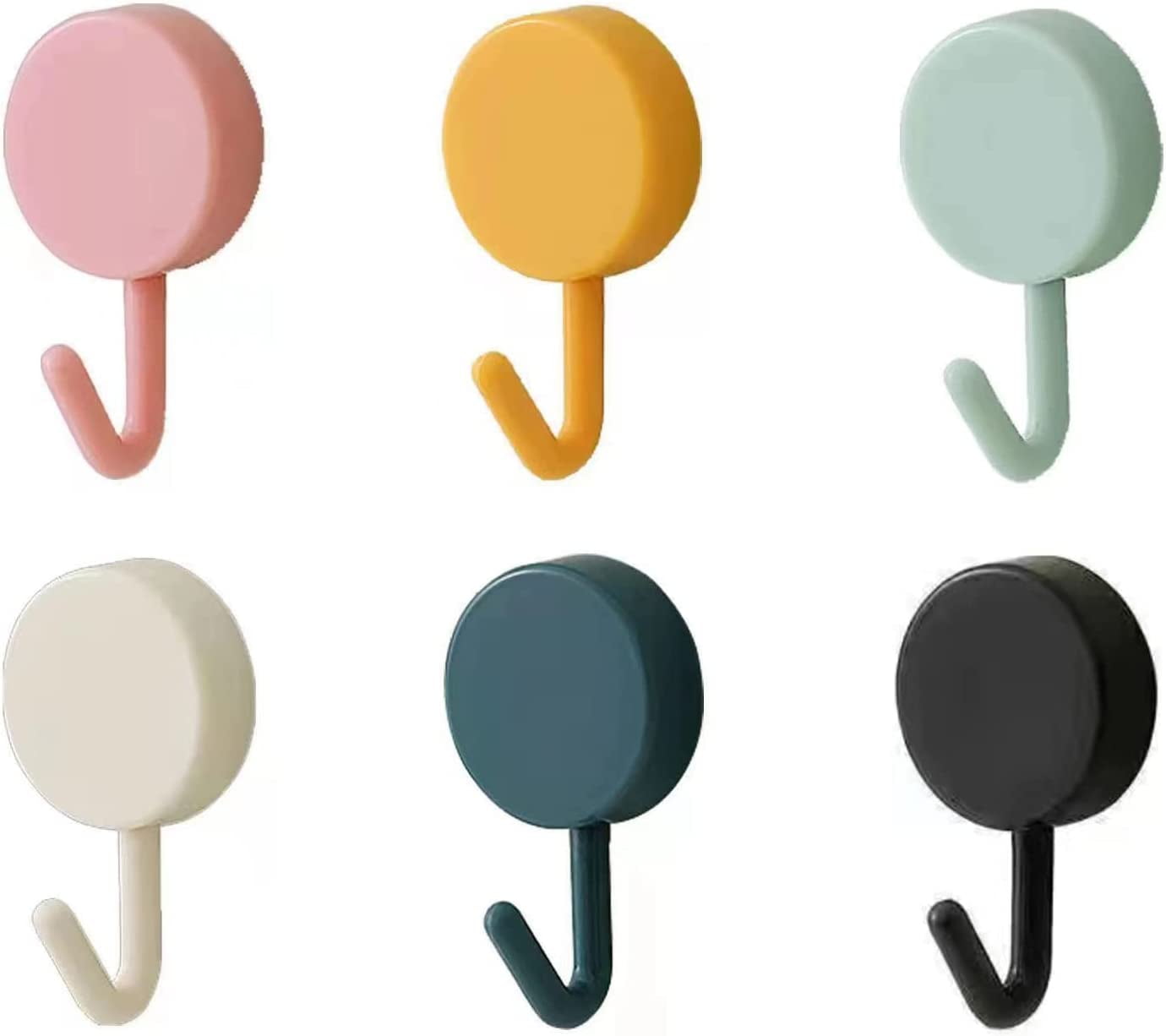 12 Pack Adhesive Hooks Cute Utility Hooks, Key Hooks for Wall ...