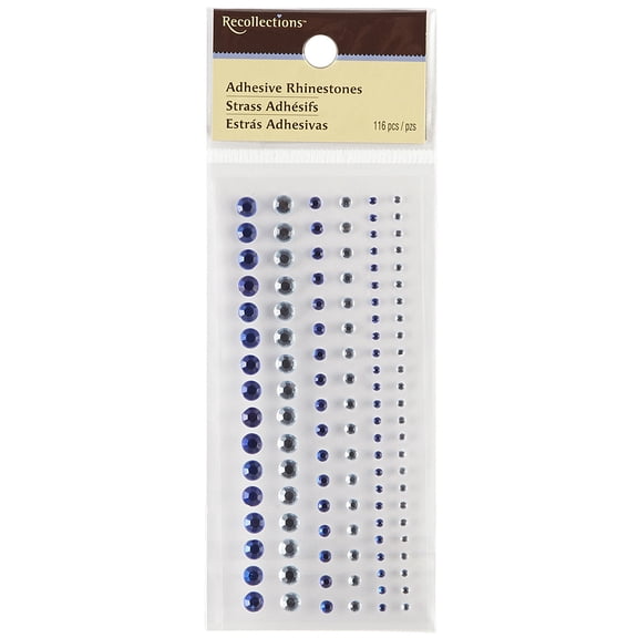 Recollections Adhesive Rhinestones Mixed Pack