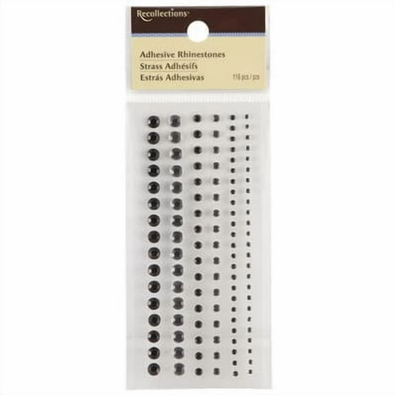 Recollections Adhesive Rhinestones Mixed Pack